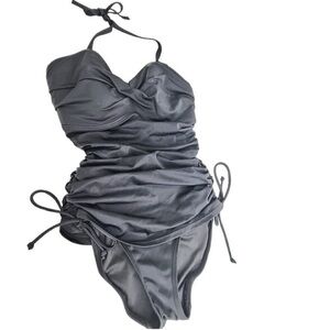 Victoria's Secret One Piece Black Padded Swimsuit size 34DD Tummy Control